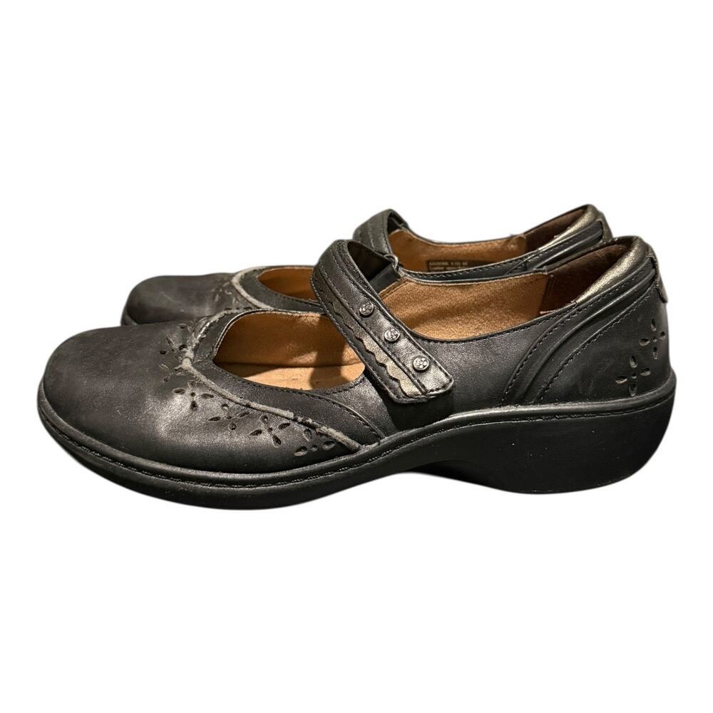 Aravon Shoes Women’s Size 8.5 D Jodi Mary Jane Black Leather Comfort Low Top - Picture 5 of 9